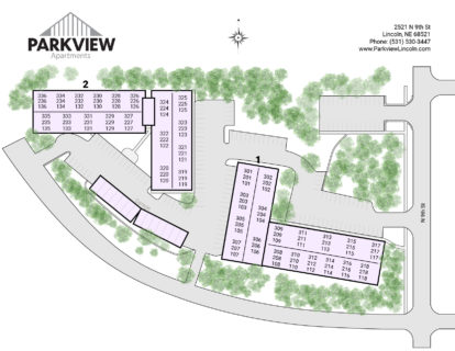 Parkview Apartments location map